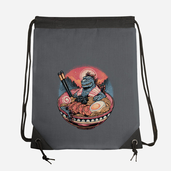 The Great Ramen Rest-None-Drawstring-Bag-glitchygorilla