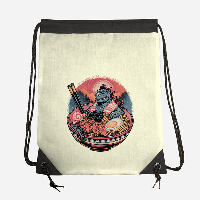 The Great Ramen Rest-None-Drawstring-Bag-glitchygorilla