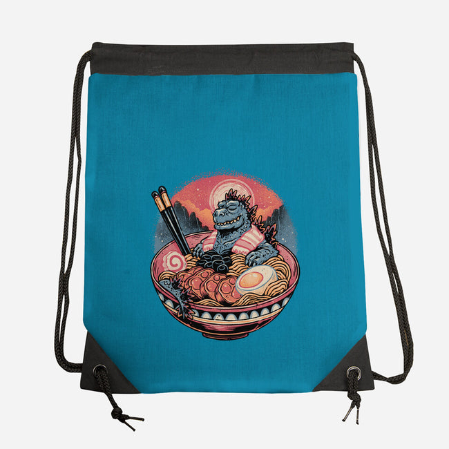 The Great Ramen Rest-None-Drawstring-Bag-glitchygorilla