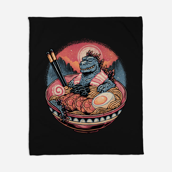 The Great Ramen Rest-None-Fleece-Blanket-glitchygorilla