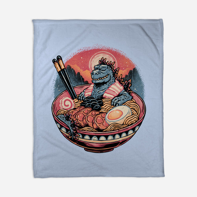 The Great Ramen Rest-None-Fleece-Blanket-glitchygorilla