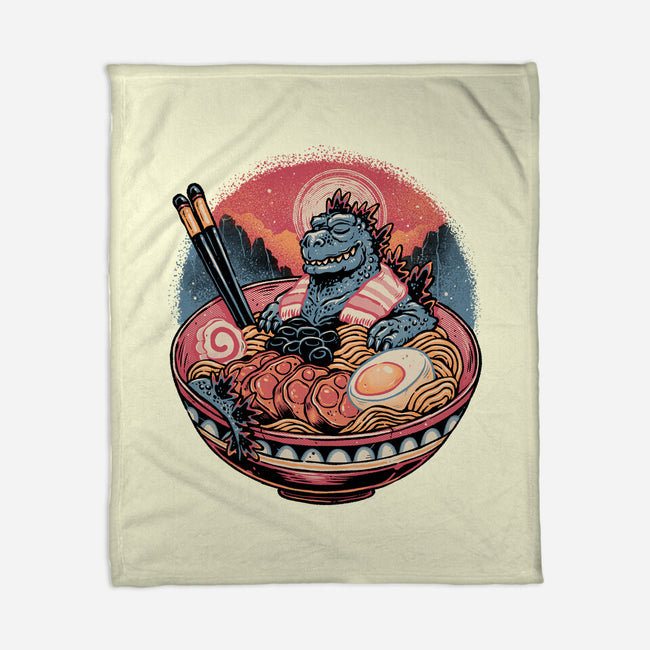 The Great Ramen Rest-None-Fleece-Blanket-glitchygorilla