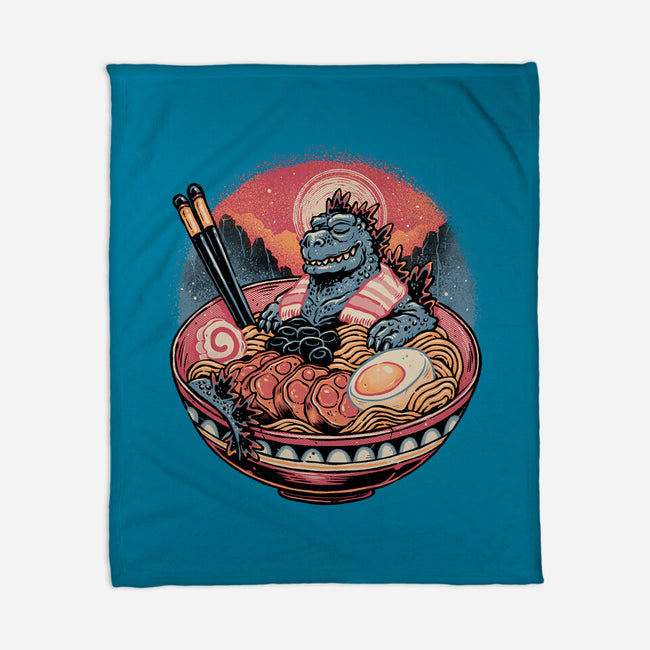 The Great Ramen Rest-None-Fleece-Blanket-glitchygorilla