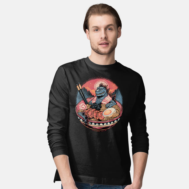 The Great Ramen Rest-Mens-Long Sleeved-Tee-glitchygorilla