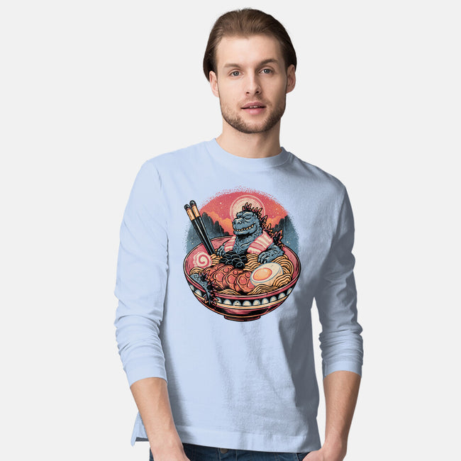 The Great Ramen Rest-Mens-Long Sleeved-Tee-glitchygorilla