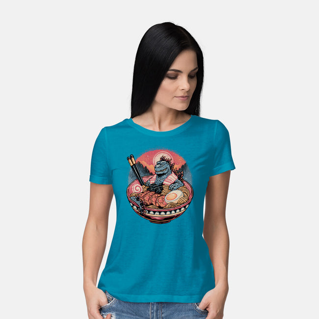 The Great Ramen Rest-Womens-Basic-Tee-glitchygorilla