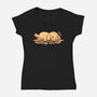 Mornings Are Ruff-Womens-V-Neck-Tee-TechraNova