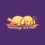 Mornings Are Ruff-Womens-Fitted-Tee-TechraNova