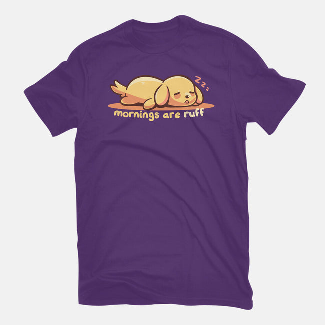Mornings Are Ruff-Youth-Basic-Tee-TechraNova