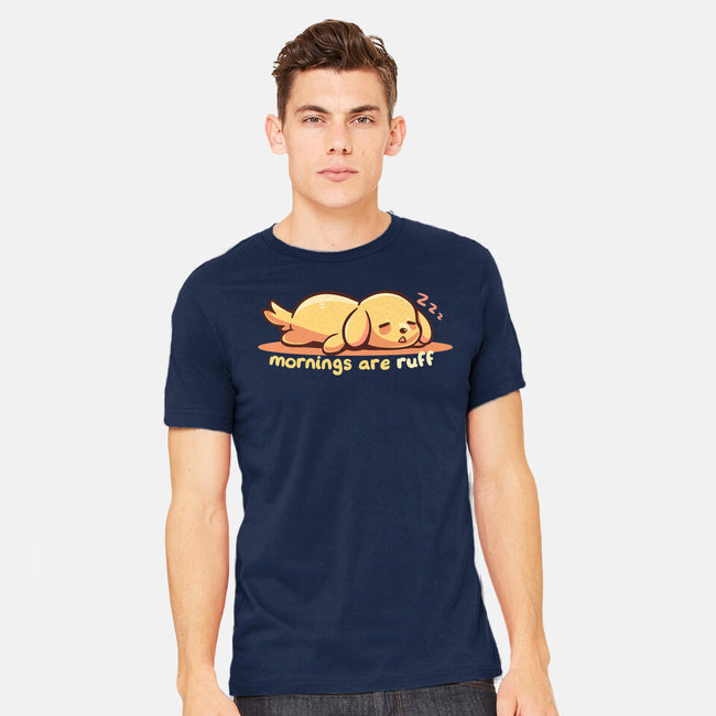 Mornings Are Ruff-Mens-Heavyweight-Tee-TechraNova