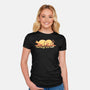 Mornings Are Ruff-Womens-Fitted-Tee-TechraNova