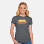 Mornings Are Ruff-Womens-Fitted-Tee-TechraNova