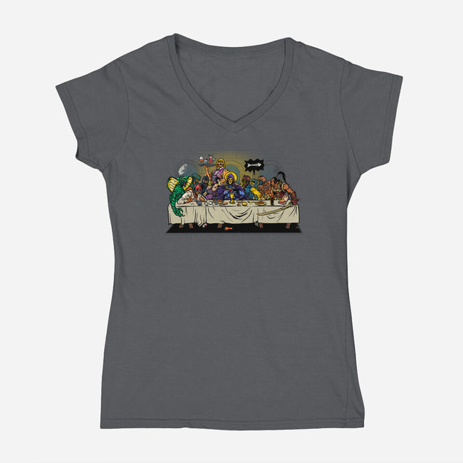 Evil A La Carte-Womens-V-Neck-Tee-AndreusD