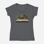 Evil A La Carte-Womens-V-Neck-Tee-AndreusD