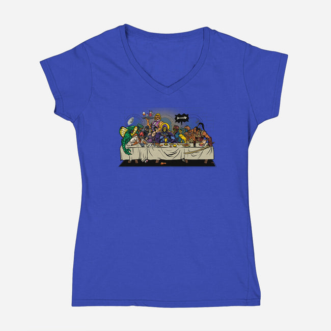 Evil A La Carte-Womens-V-Neck-Tee-AndreusD