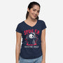 Spoiler Everyone Dies-Womens-V-Neck-Tee-Vallina84