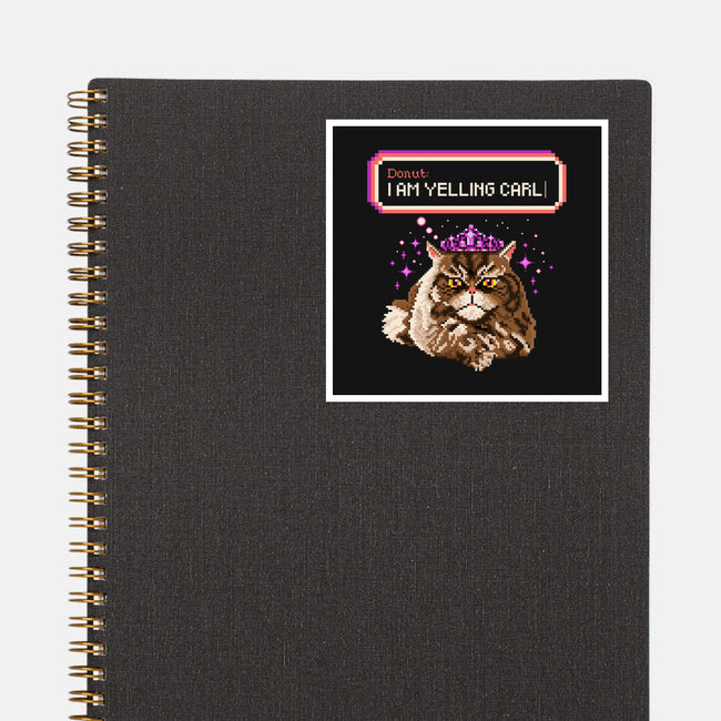 Donut I Am Yelling Carl-None-Glossy-Sticker-rocketman_art