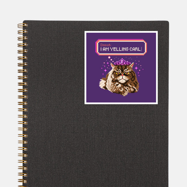 Donut I Am Yelling Carl-None-Glossy-Sticker-rocketman_art