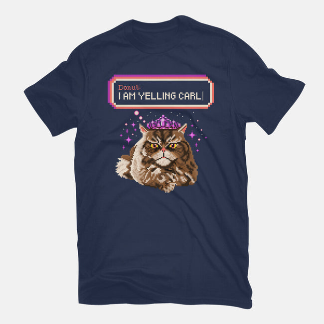 Donut I Am Yelling Carl-Womens-Basic-Tee-rocketman_art