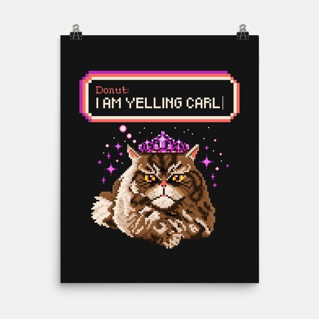 Donut I Am Yelling Carl-None-Matte-Poster-rocketman_art
