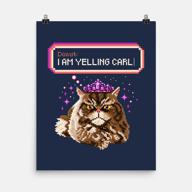 Donut I Am Yelling Carl-None-Matte-Poster-rocketman_art