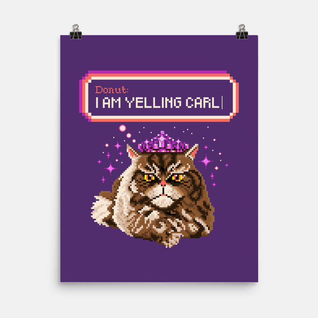 Donut I Am Yelling Carl-None-Matte-Poster-rocketman_art