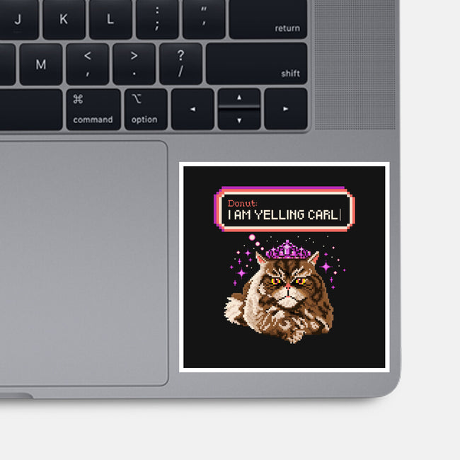 Donut I Am Yelling Carl-None-Glossy-Sticker-rocketman_art