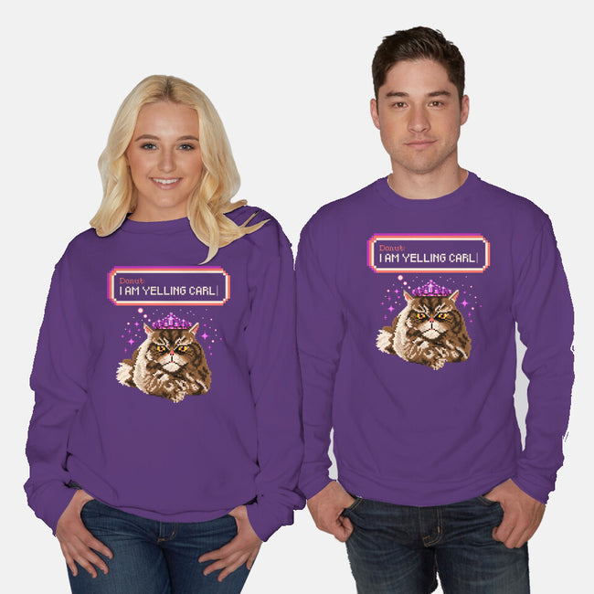 Donut I Am Yelling Carl-Unisex-Crew Neck-Sweatshirt-rocketman_art