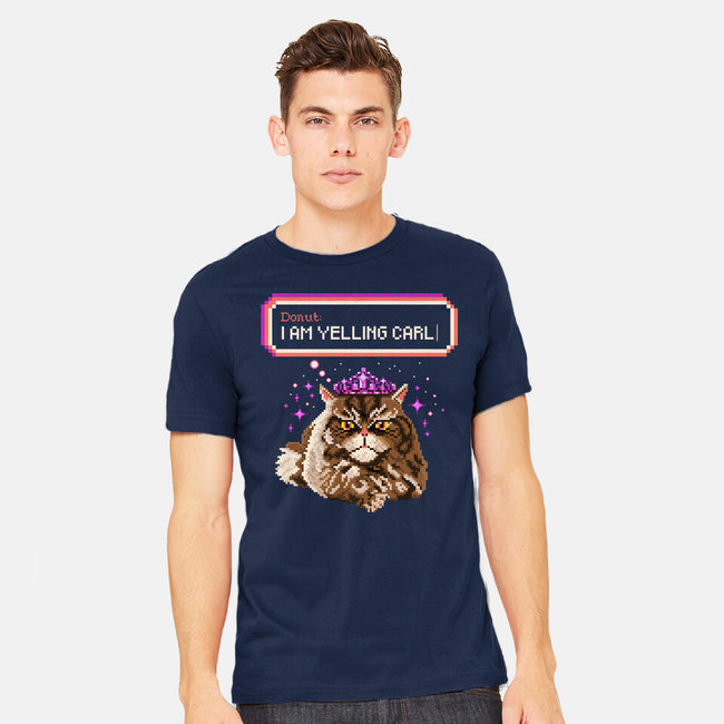 Donut I Am Yelling Carl-Mens-Heavyweight-Tee-rocketman_art