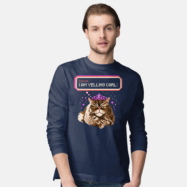 Donut I Am Yelling Carl-Mens-Long Sleeved-Tee-rocketman_art