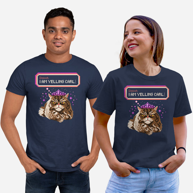 Donut I Am Yelling Carl-Unisex-Basic-Tee-rocketman_art