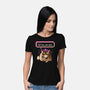 Donut I Am Yelling Carl-Womens-Basic-Tee-rocketman_art