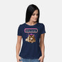 Donut I Am Yelling Carl-Womens-Basic-Tee-rocketman_art