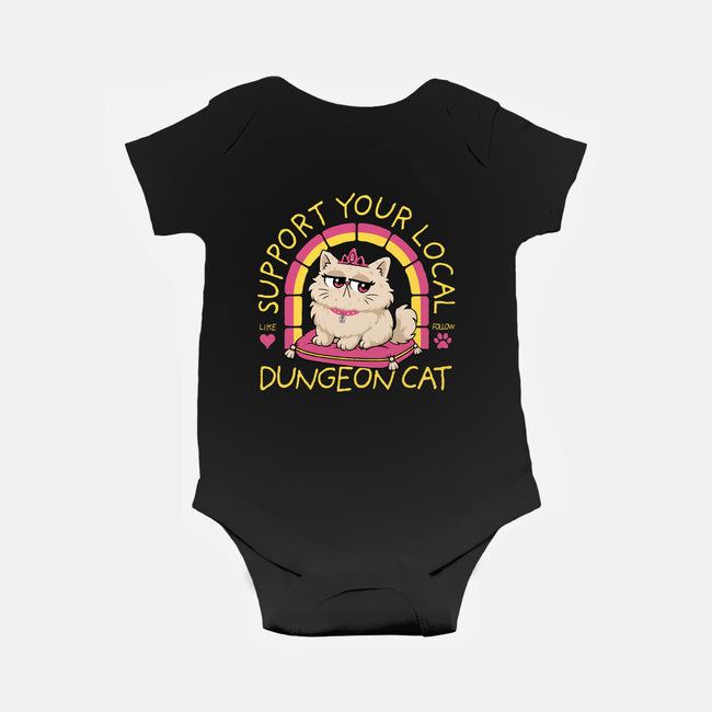 Support Your Local Dungeon Cat-Baby-Basic-Onesie-rocketman_art