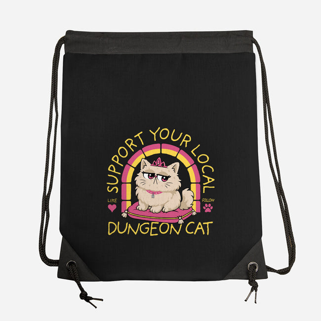 Support Your Local Dungeon Cat-None-Drawstring-Bag-rocketman_art