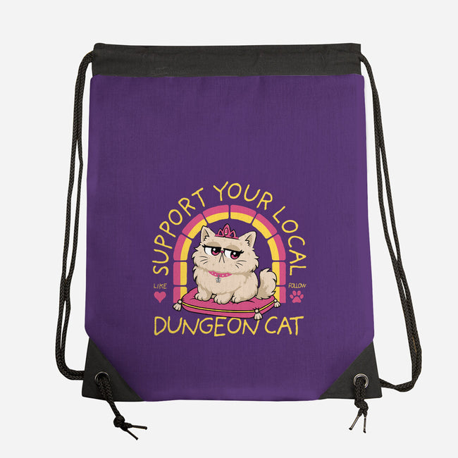 Support Your Local Dungeon Cat-None-Drawstring-Bag-rocketman_art