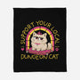 Support Your Local Dungeon Cat-None-Fleece-Blanket-rocketman_art