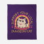 Support Your Local Dungeon Cat-None-Fleece-Blanket-rocketman_art