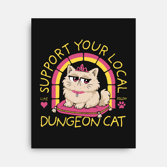 Support Your Local Dungeon Cat-None-Stretched-Canvas-rocketman_art