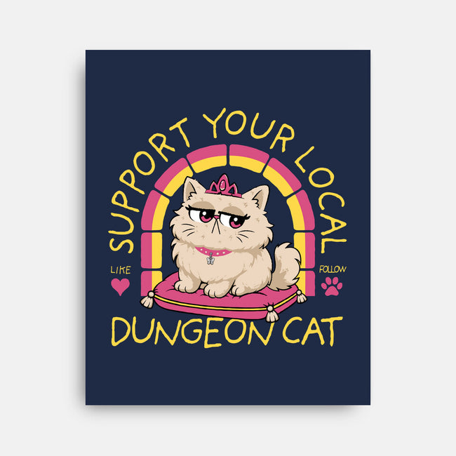 Support Your Local Dungeon Cat-None-Stretched-Canvas-rocketman_art