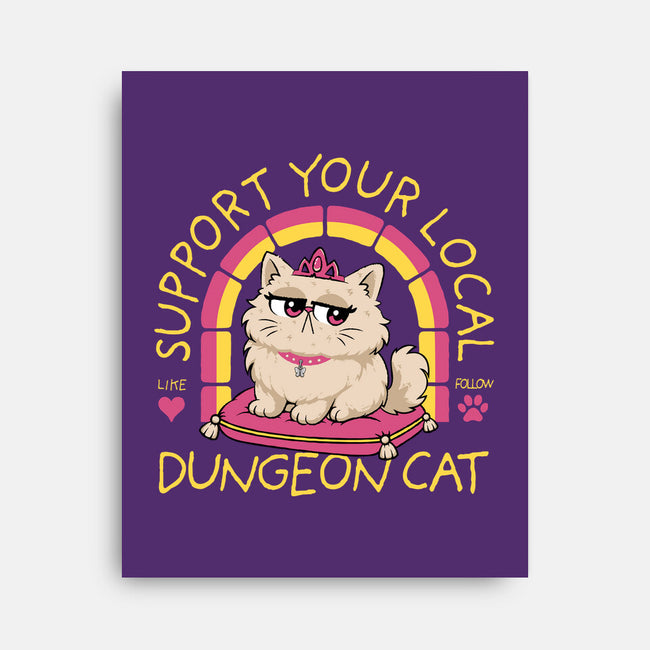 Support Your Local Dungeon Cat-None-Stretched-Canvas-rocketman_art