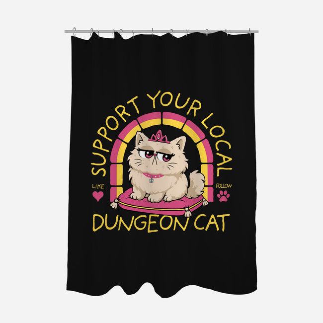 Support Your Local Dungeon Cat-None-Polyester-Shower Curtain-rocketman_art