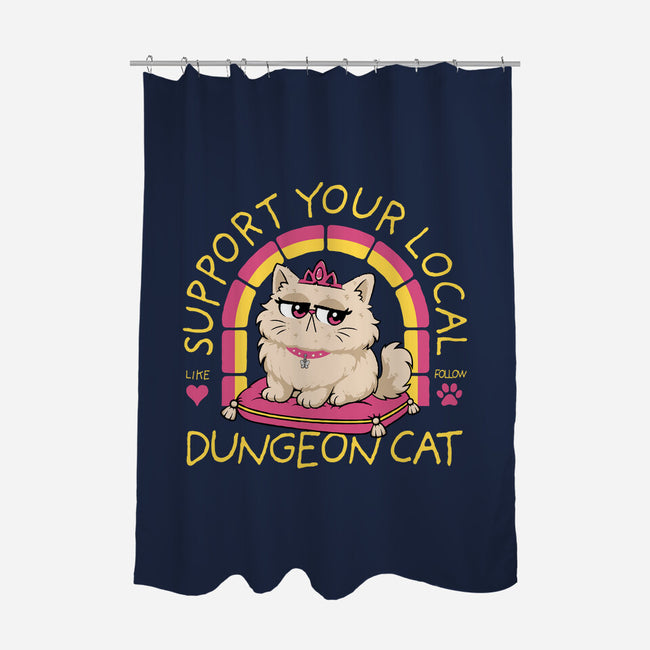 Support Your Local Dungeon Cat-None-Polyester-Shower Curtain-rocketman_art