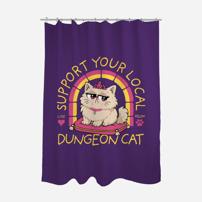 Support Your Local Dungeon Cat-None-Polyester-Shower Curtain-rocketman_art