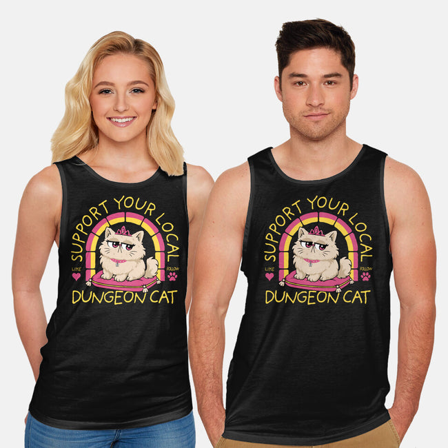Support Your Local Dungeon Cat-Unisex-Basic-Tank-rocketman_art