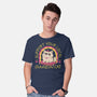 Support Your Local Dungeon Cat-Mens-Basic-Tee-rocketman_art
