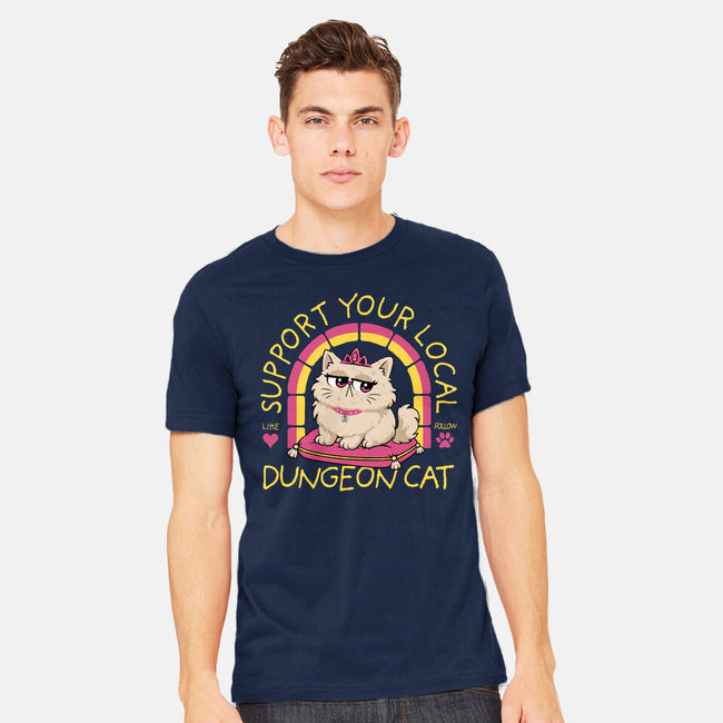 Support Your Local Dungeon Cat-Mens-Heavyweight-Tee-rocketman_art