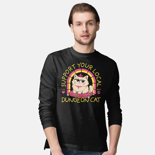 Support Your Local Dungeon Cat-Mens-Long Sleeved-Tee-rocketman_art