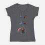 Death Fusion-Womens-V-Neck-Tee-joerawks