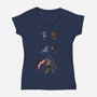 Death Fusion-Womens-V-Neck-Tee-joerawks